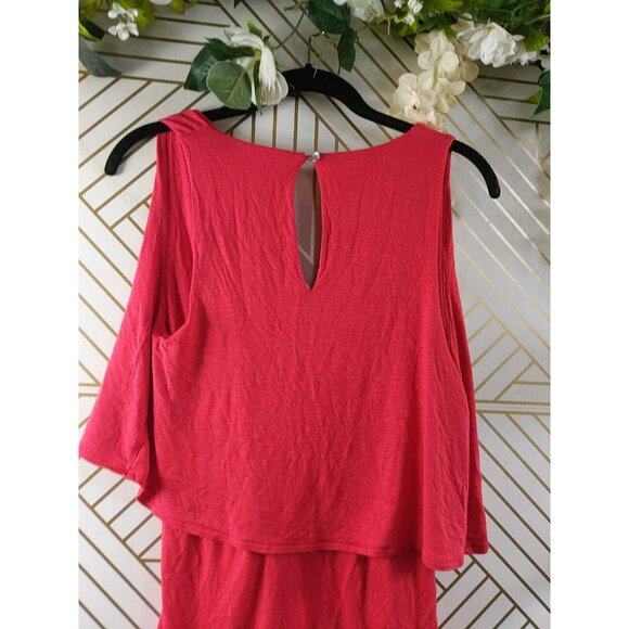 Anthropologie Deletta Women's Velma Surplice Red Top Blouse Size XS - Picture 7 of 8
